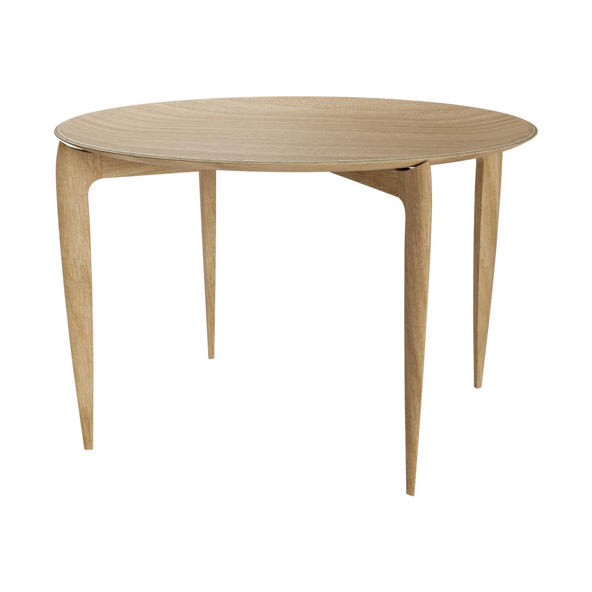 Fritz Hansen Foldable Tray Table Ø60 cm Oiled oak – image 1