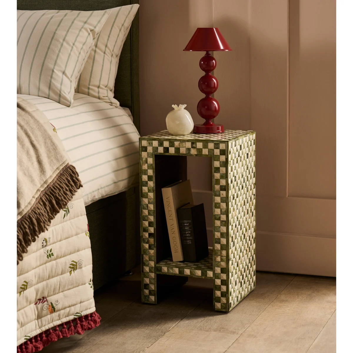 OKA, Tattersall Side Table - Spruce, Side Table – image 2