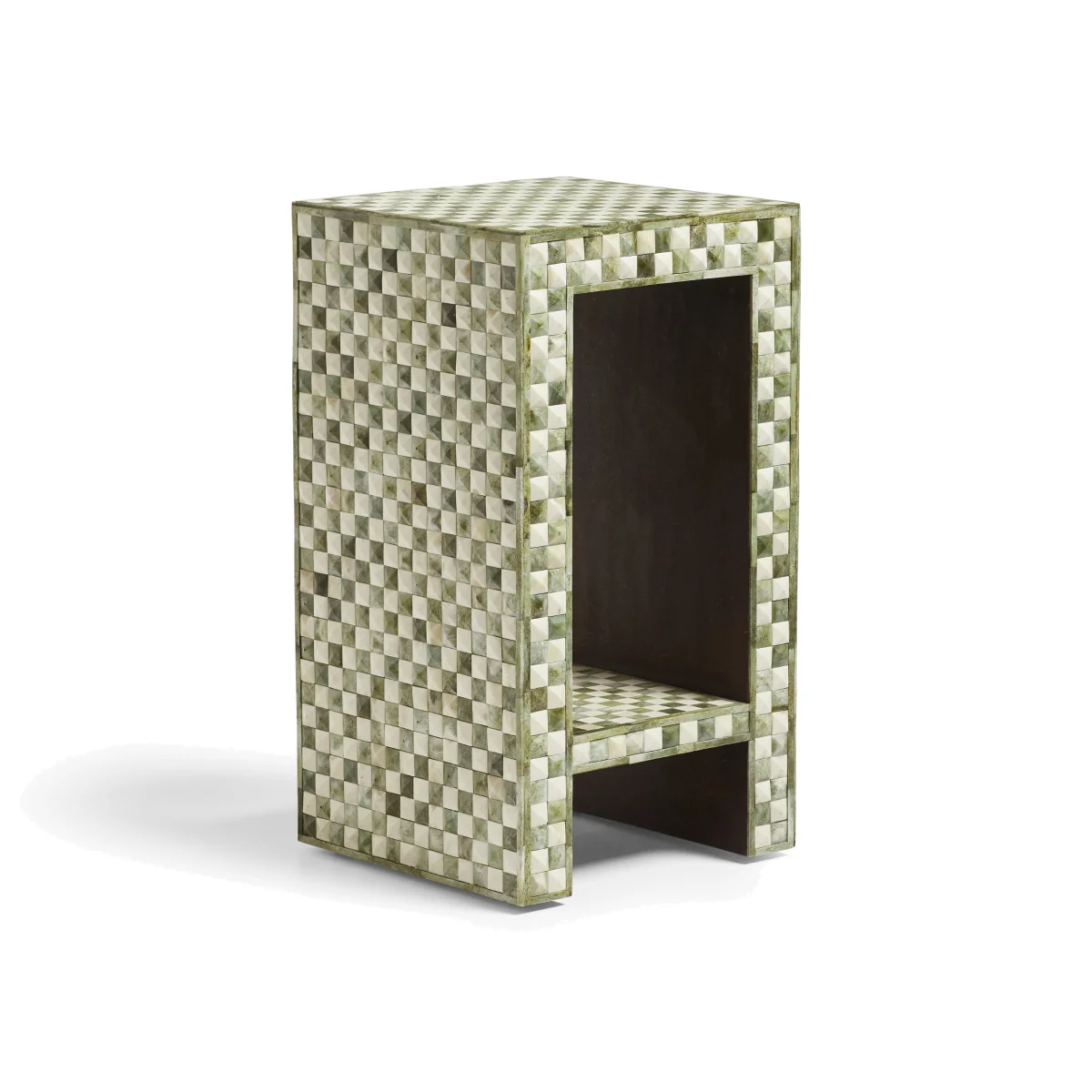OKA, Tattersall Side Table - Spruce, Side Table – image 1