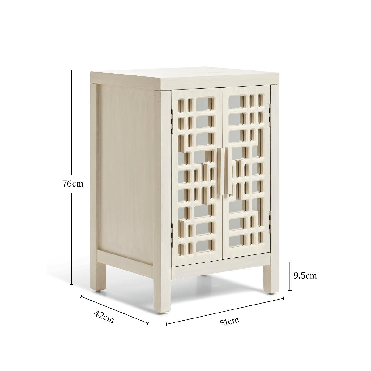 OKA, Katsura Side Table - Washed Grey, Side Tables, Mango Wood – image 7