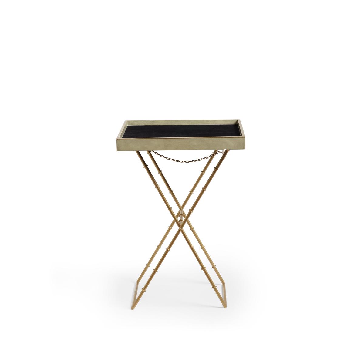 OKA, Capablanca Games Table - Green/Gold, Side Table – image 3