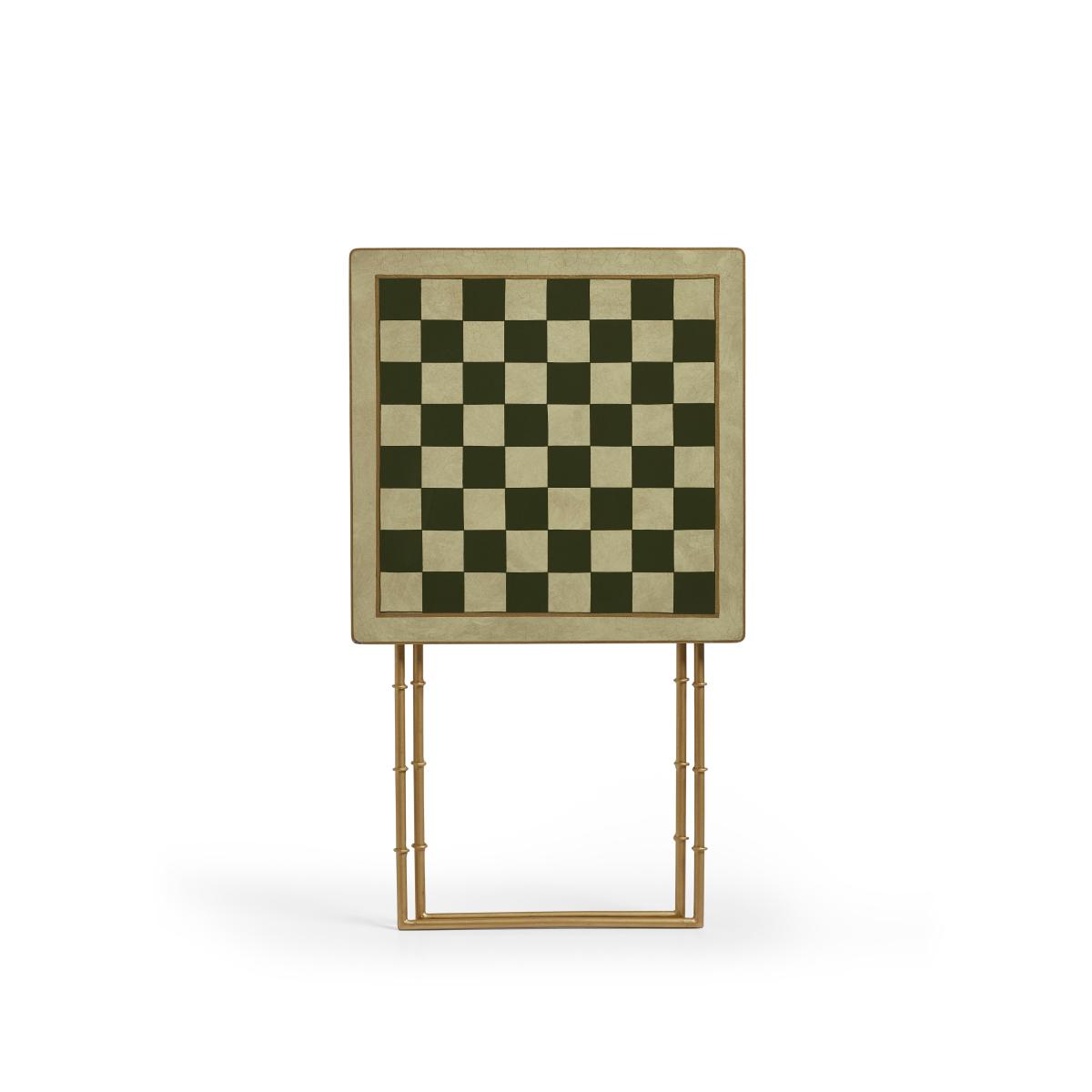 OKA, Capablanca Games Table - Green/Gold, Side Table – image 6