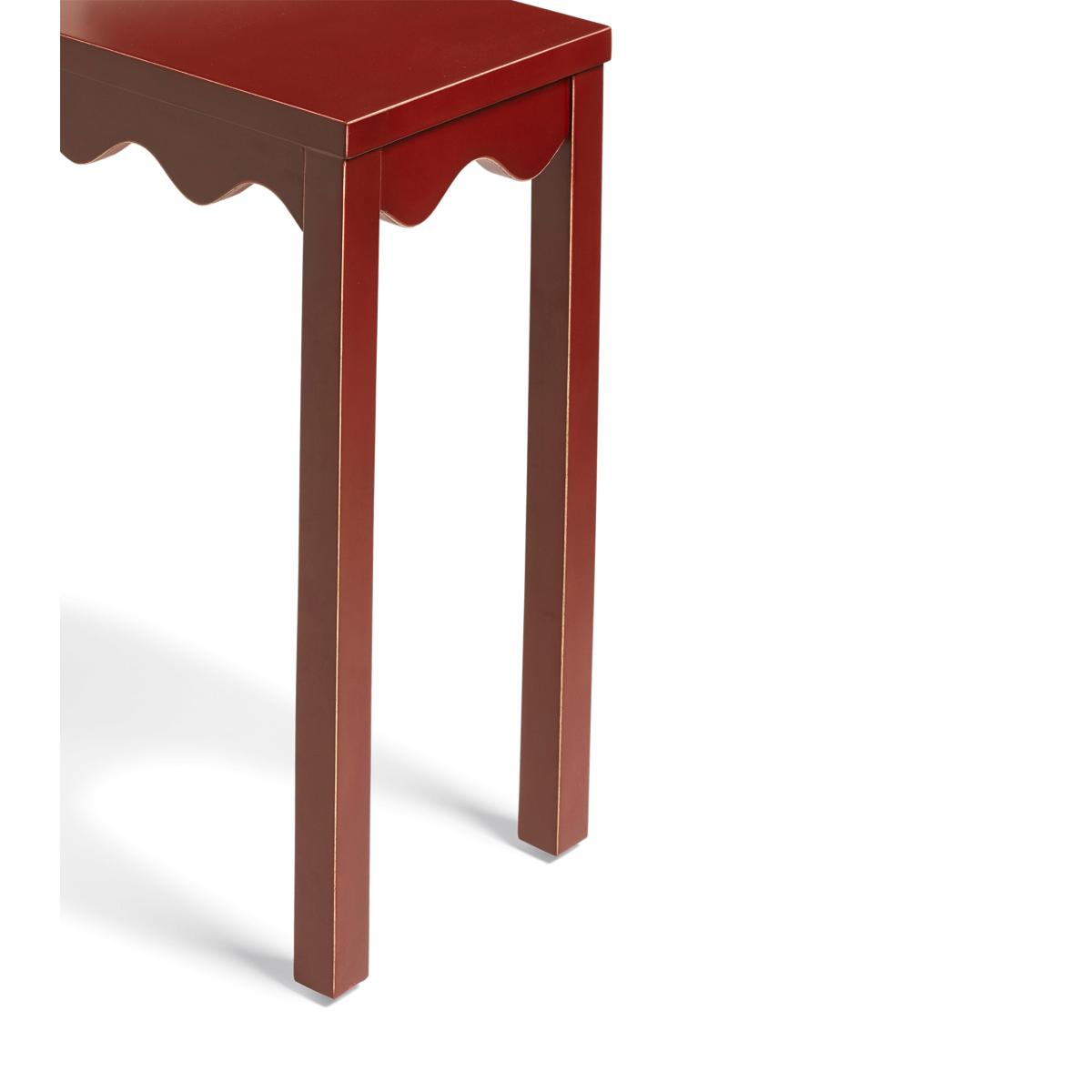 OKA, Talasa Side Table - Red, Side Tables, Mango Wood – image 4