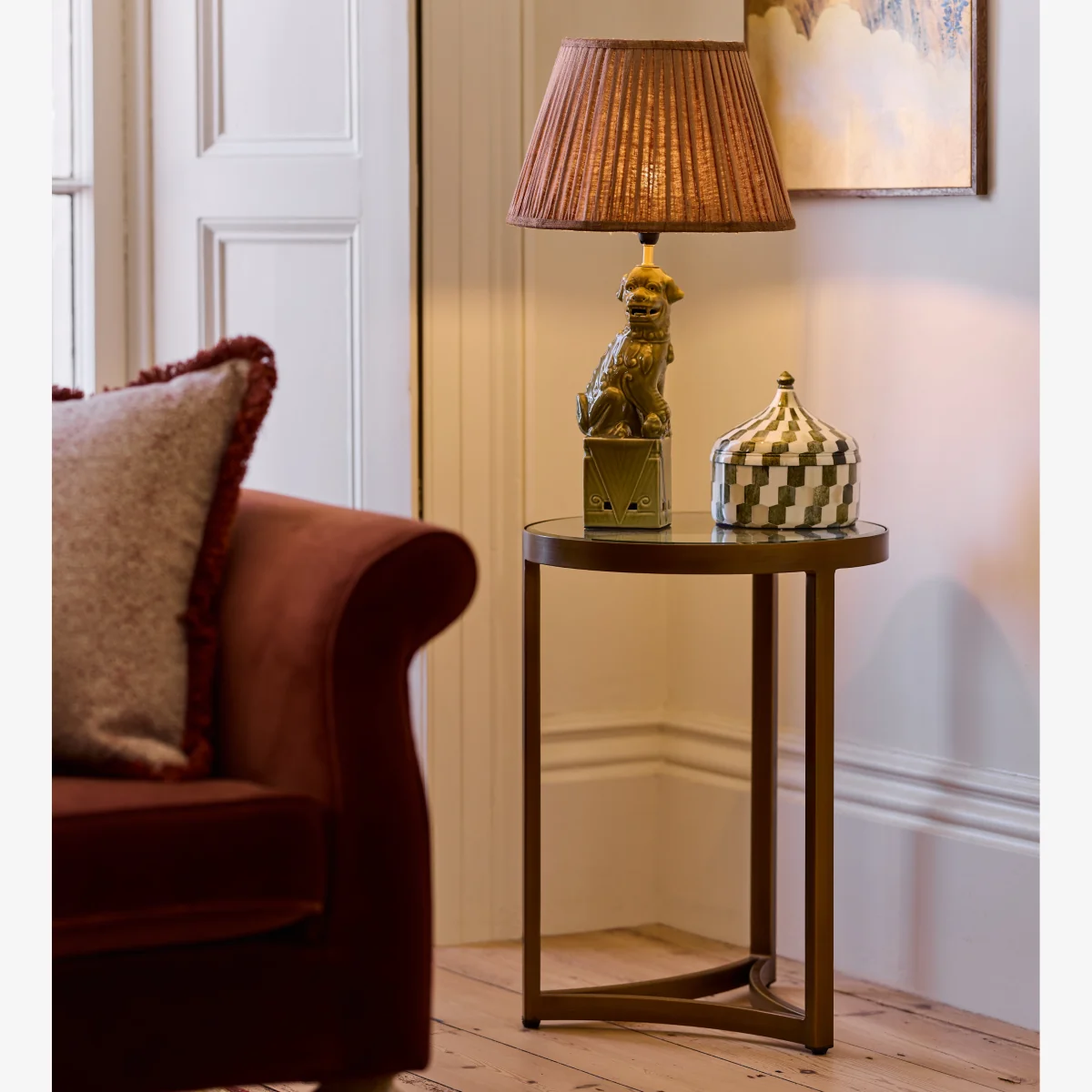 OKA, Opplyst Side Table - Bronze, Side Table – image 1