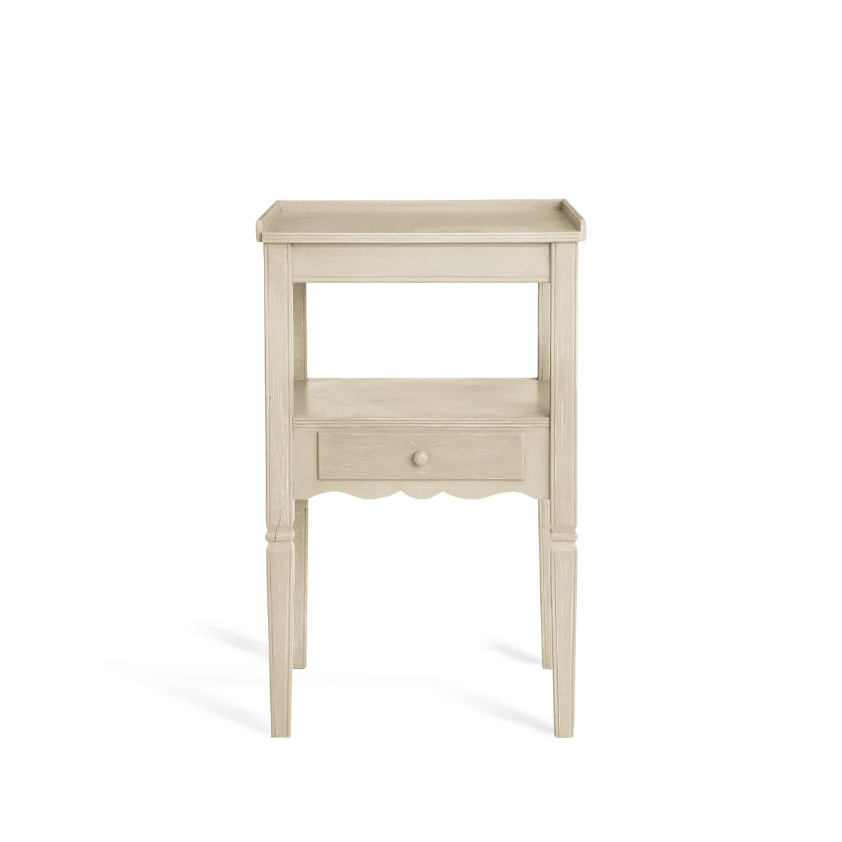 OKA, Radnor Wooden Side Table - Linen Grey, Side Table – image 2
