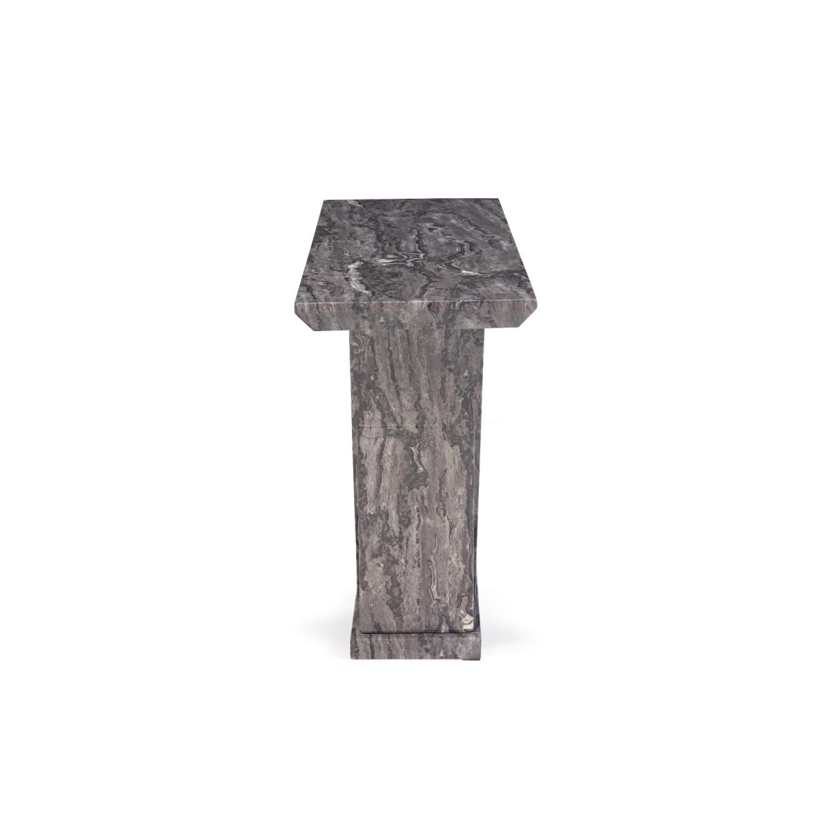 Mocha Grey Marble Console Table – image 5