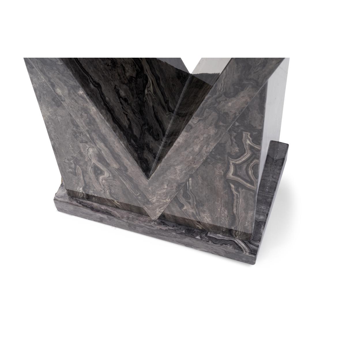 Mocha Grey Marble Console Table – image 6