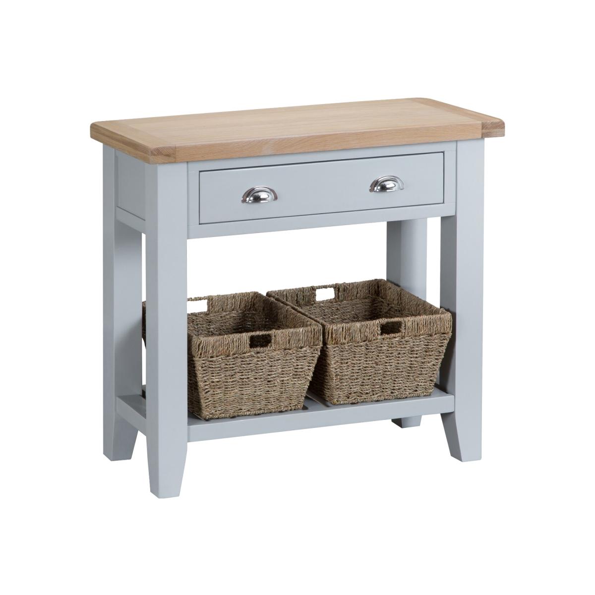 Willow Oak and Grey Console Table