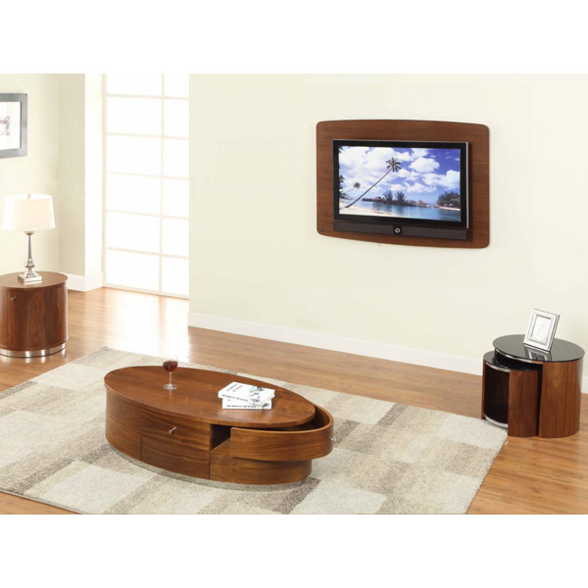 Corsair Walnut Glass Nest of Tables – image 3