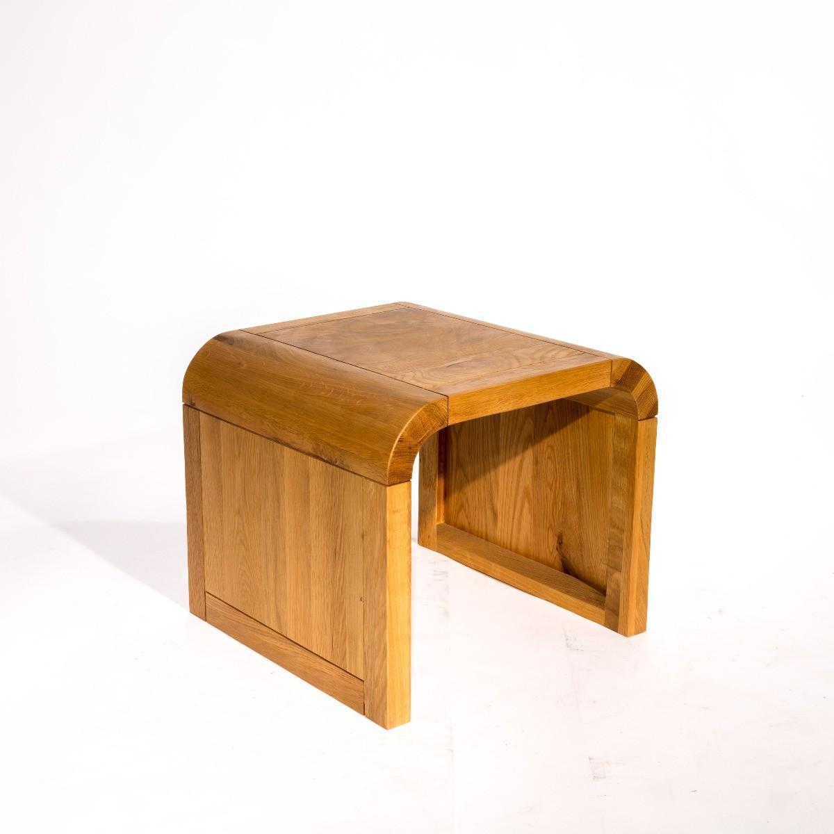 Modern Oak Living Nest of 3 Tables – image 9