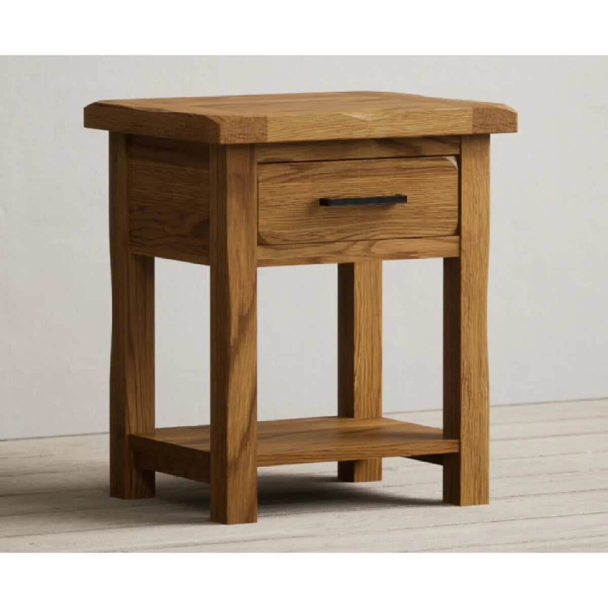 Harrogate Rustic Solid Oak Lamp Table – image 5