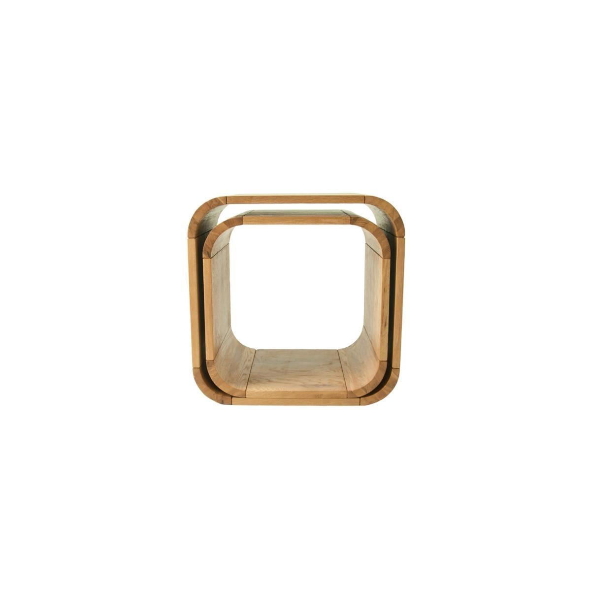 Modern Oak Living Set of 2 Cubes /Side Tables – image 4