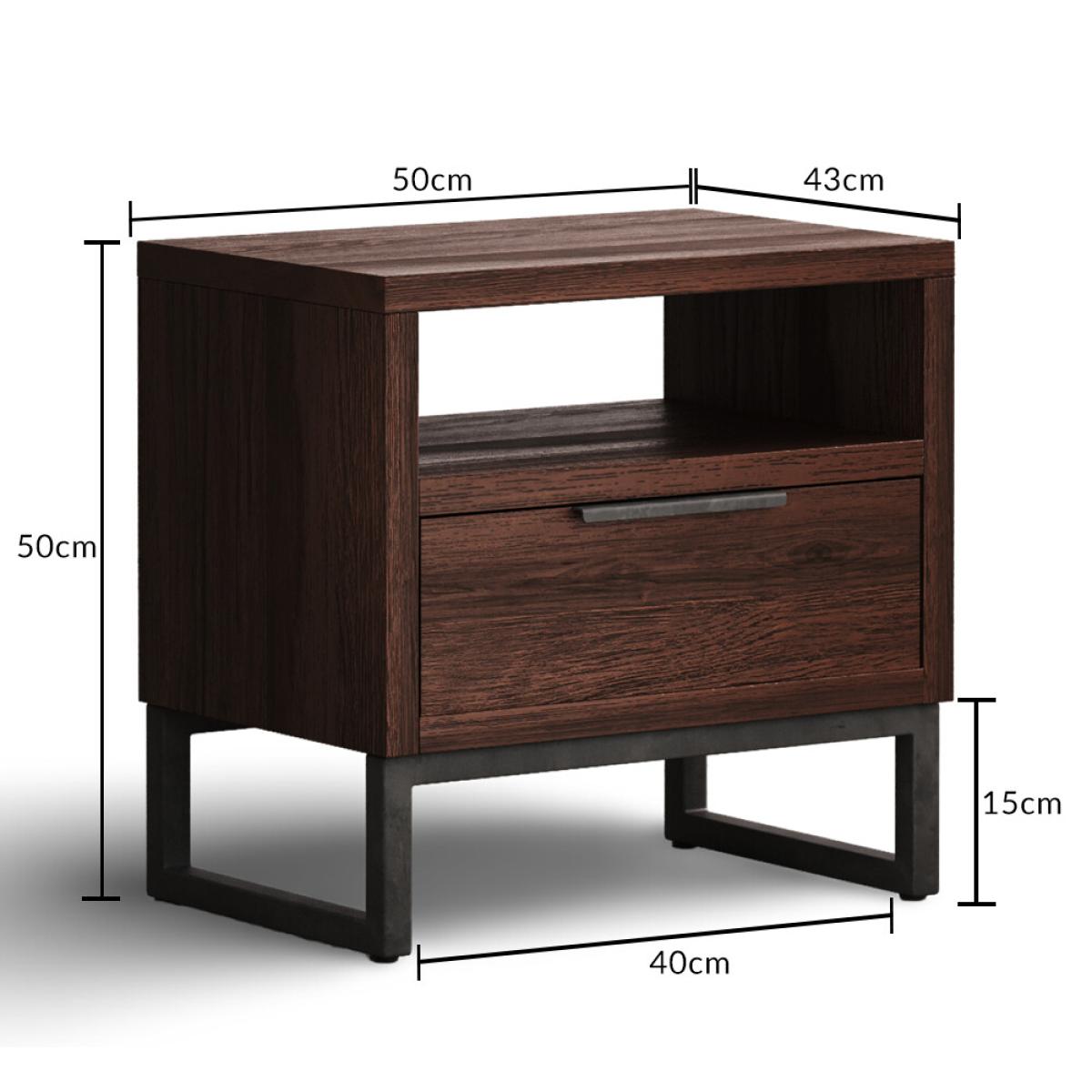 Dakota Dark Acacia and Metal Lamp Table – image 5