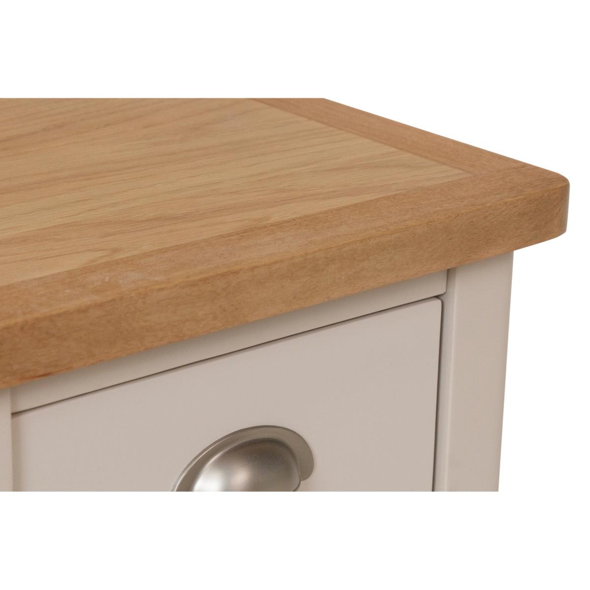 Cole Oak and Truffle Grey Lamp Table – image 6
