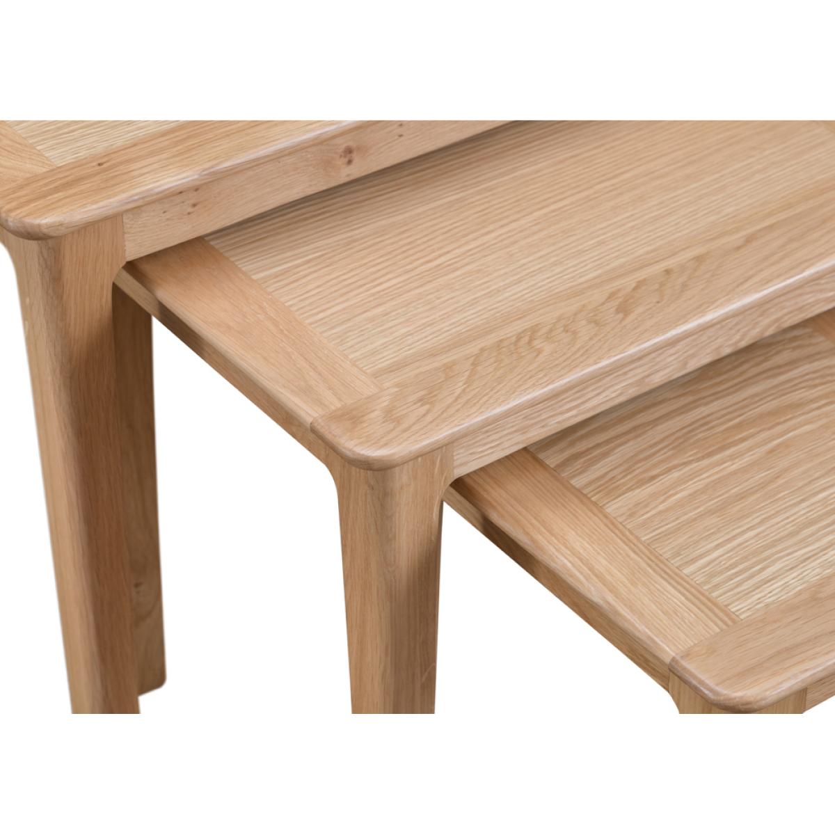Sadie Oak Nest of 3 Tables – image 3