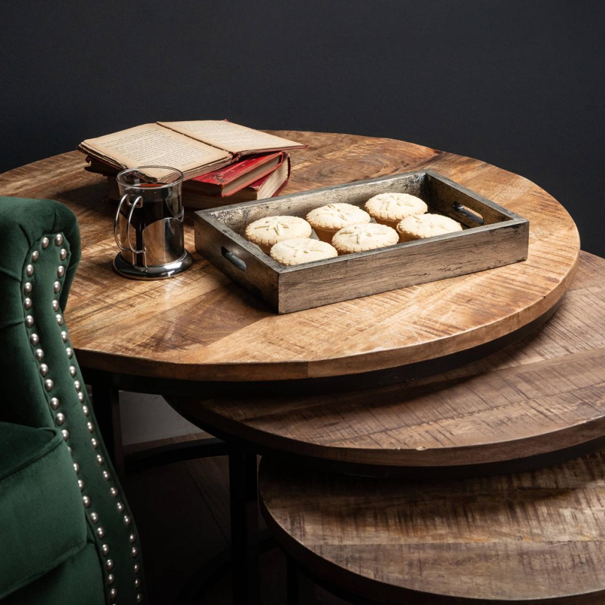 Hill Interiors Set of 3 Industrial Tables – image 6