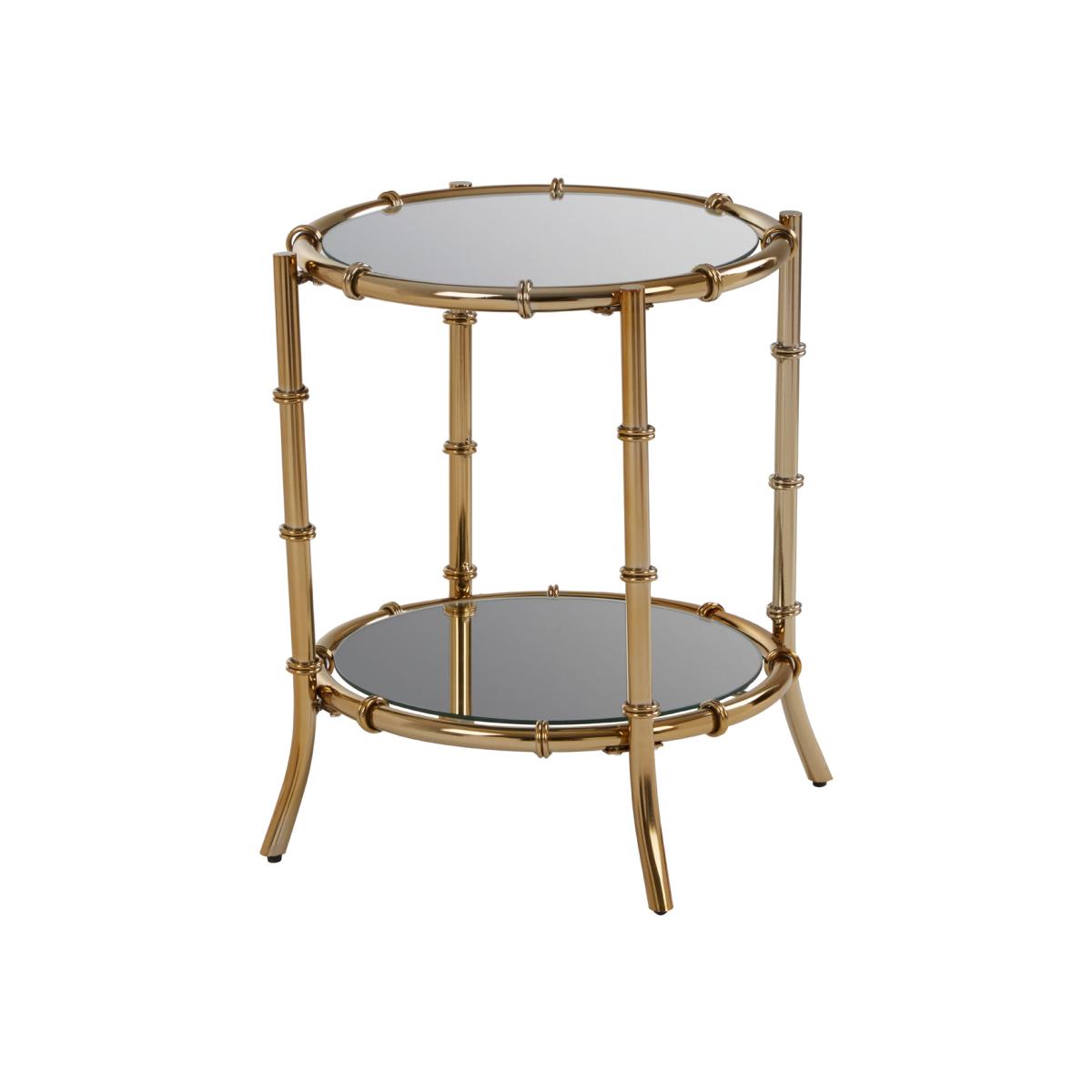 Olivia's Kingston Townhouse Round Side Table Gold