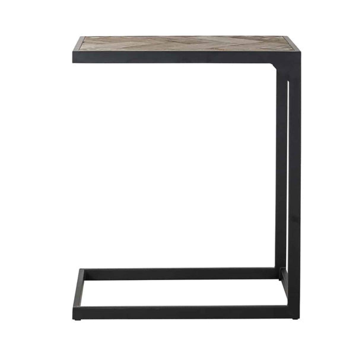 Richmond Herringbone Brown Side Table – image 2