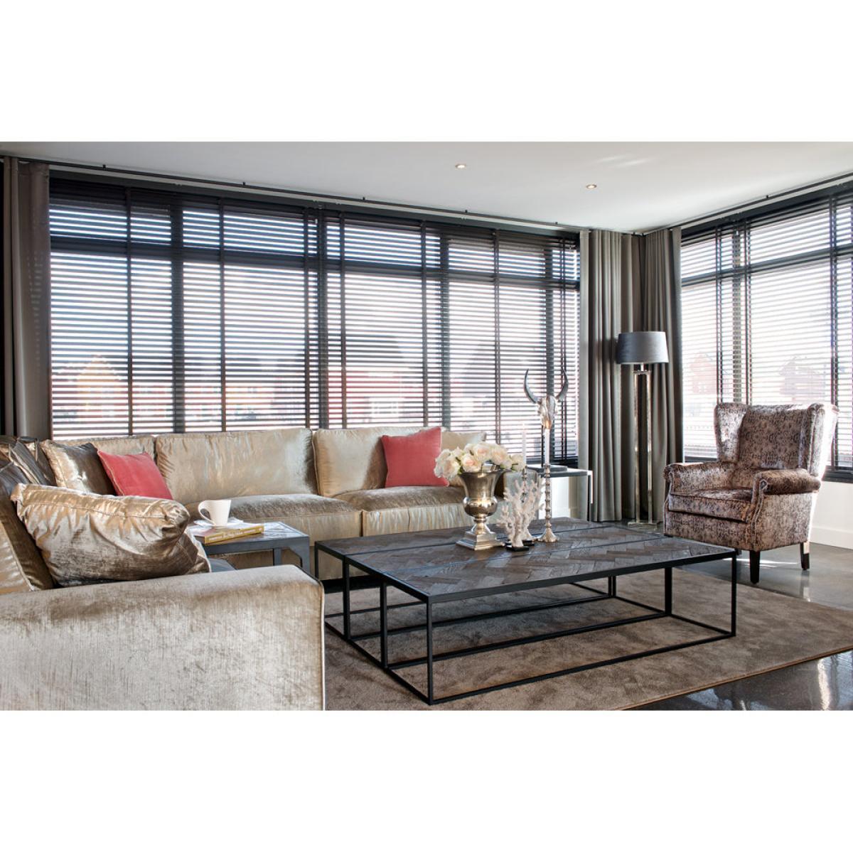 Richmond Herringbone Brown Side Table – image 5