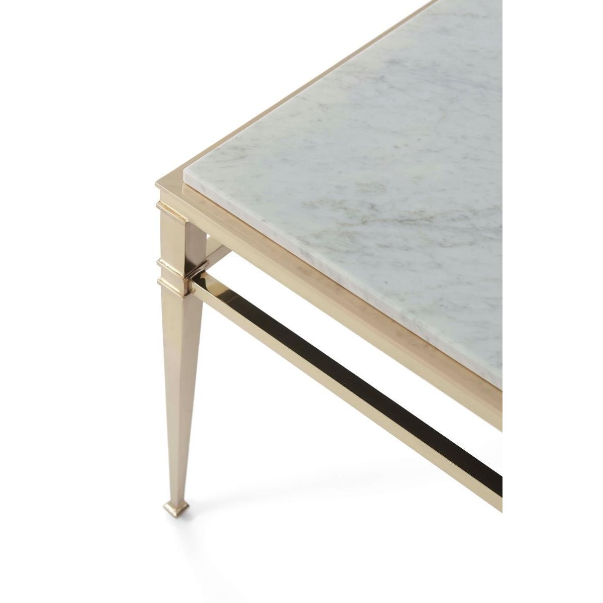 Theodore Alexander Side Table Annalynn in Marble – image 2
