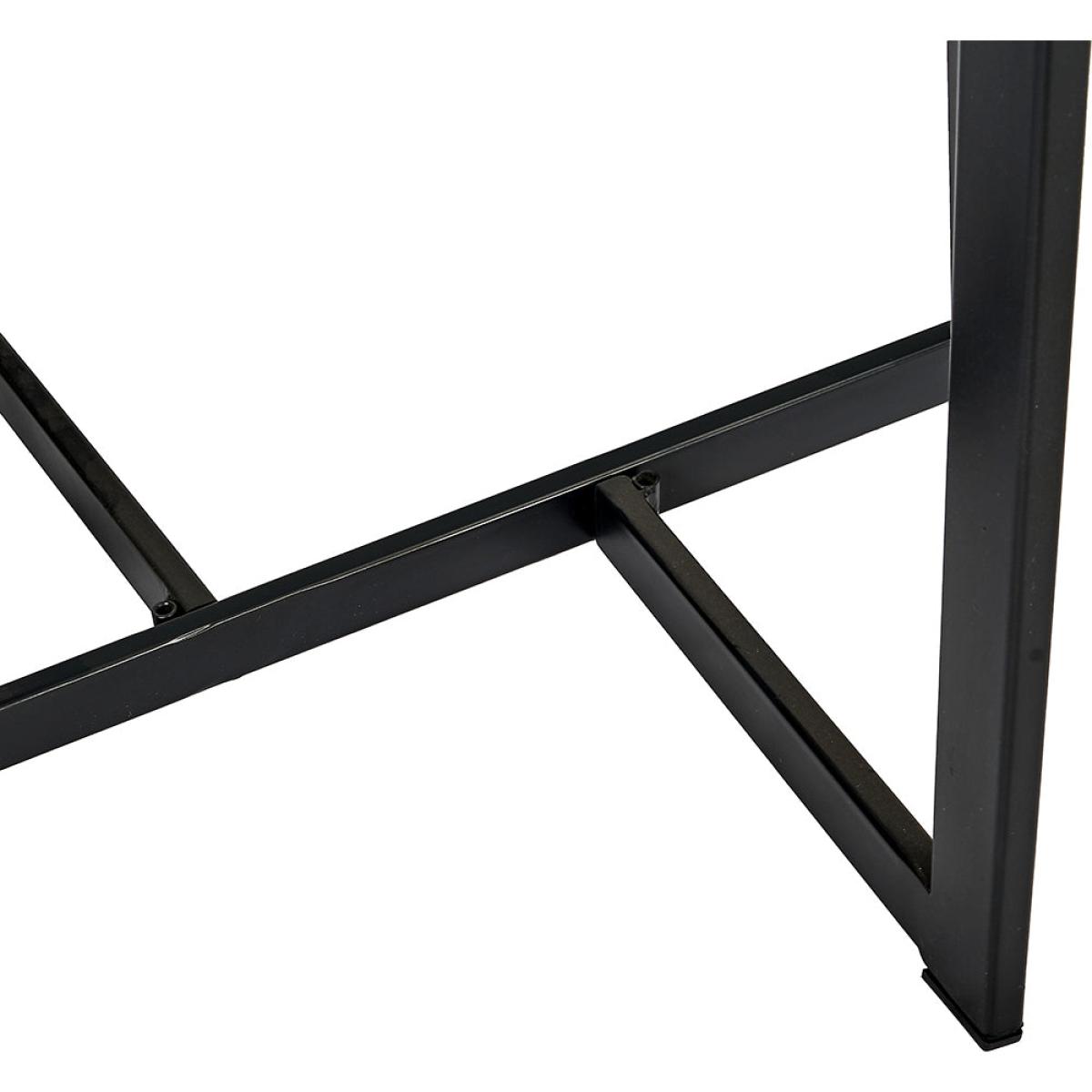 Olivia's Roma Oak Veneer and Metal Side Table in Grey & Black – image 5