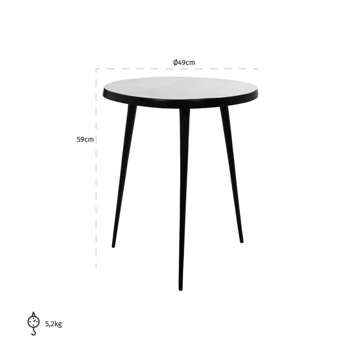 Richmond Luke Gold And Black Side Table – image 3