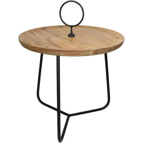 Libra Side Table With Frame / Natural/Black / Small – image 3