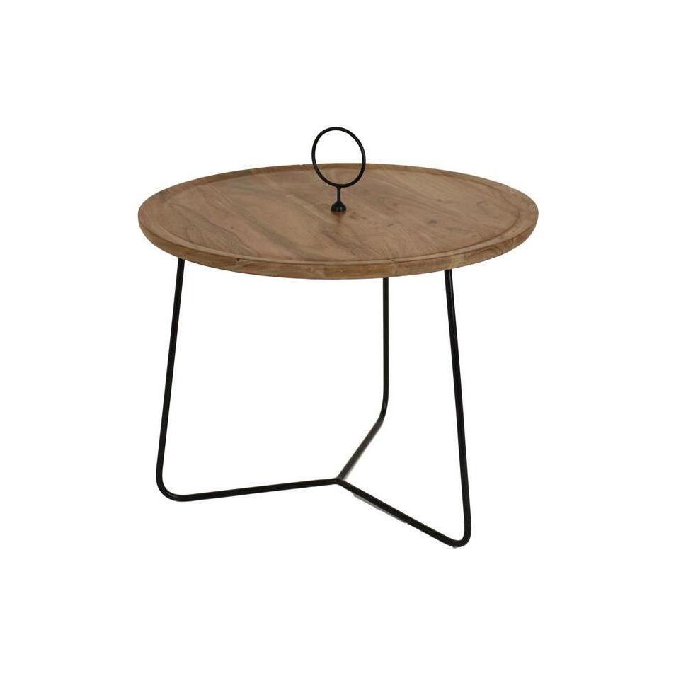 Libra Side Table With Frame / Natural/Black / Small – image 2