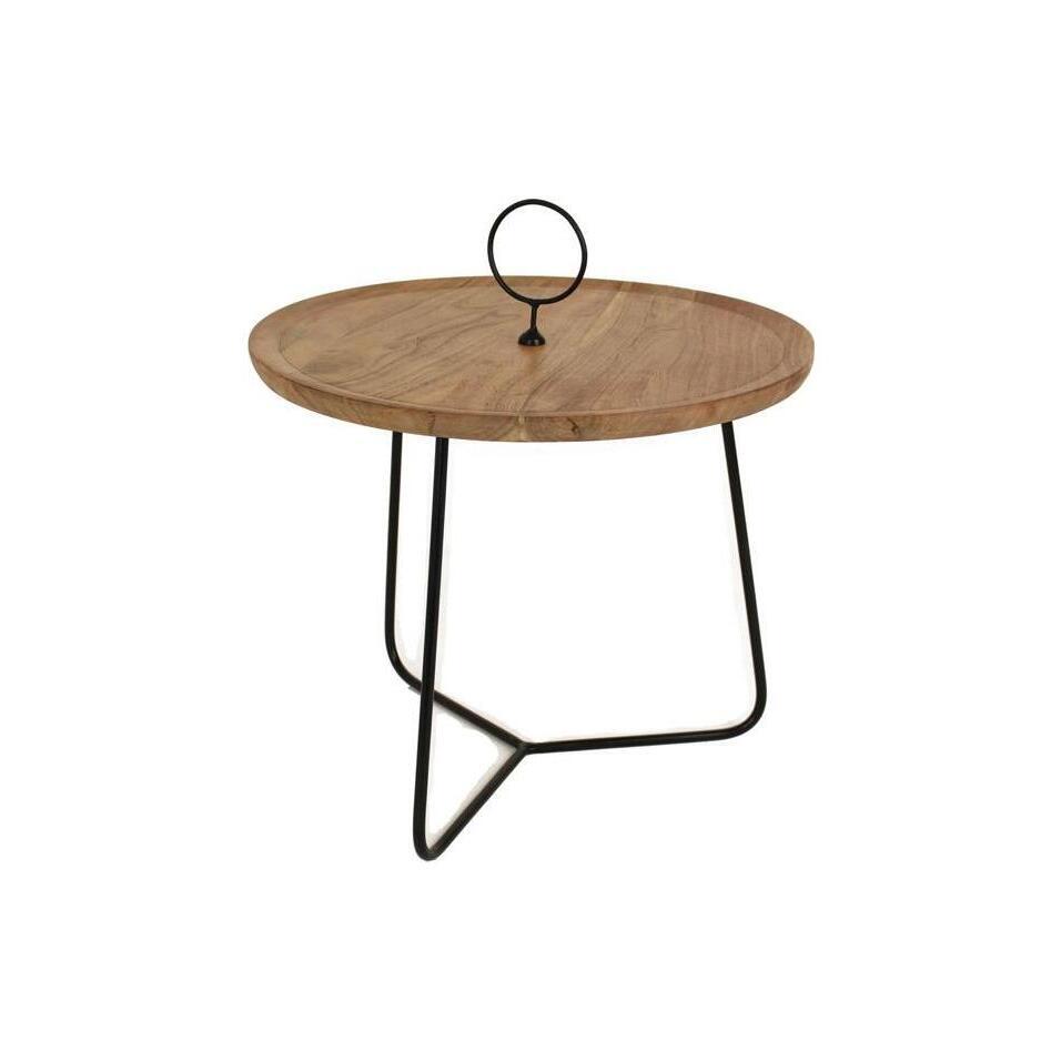 Libra Side Table With Frame / Natural/Black / Small – image 1