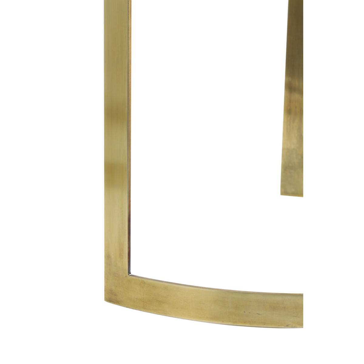 Light & Living Set of 2 Perlato Side Table Marble White And Ant Bronze – image 7
