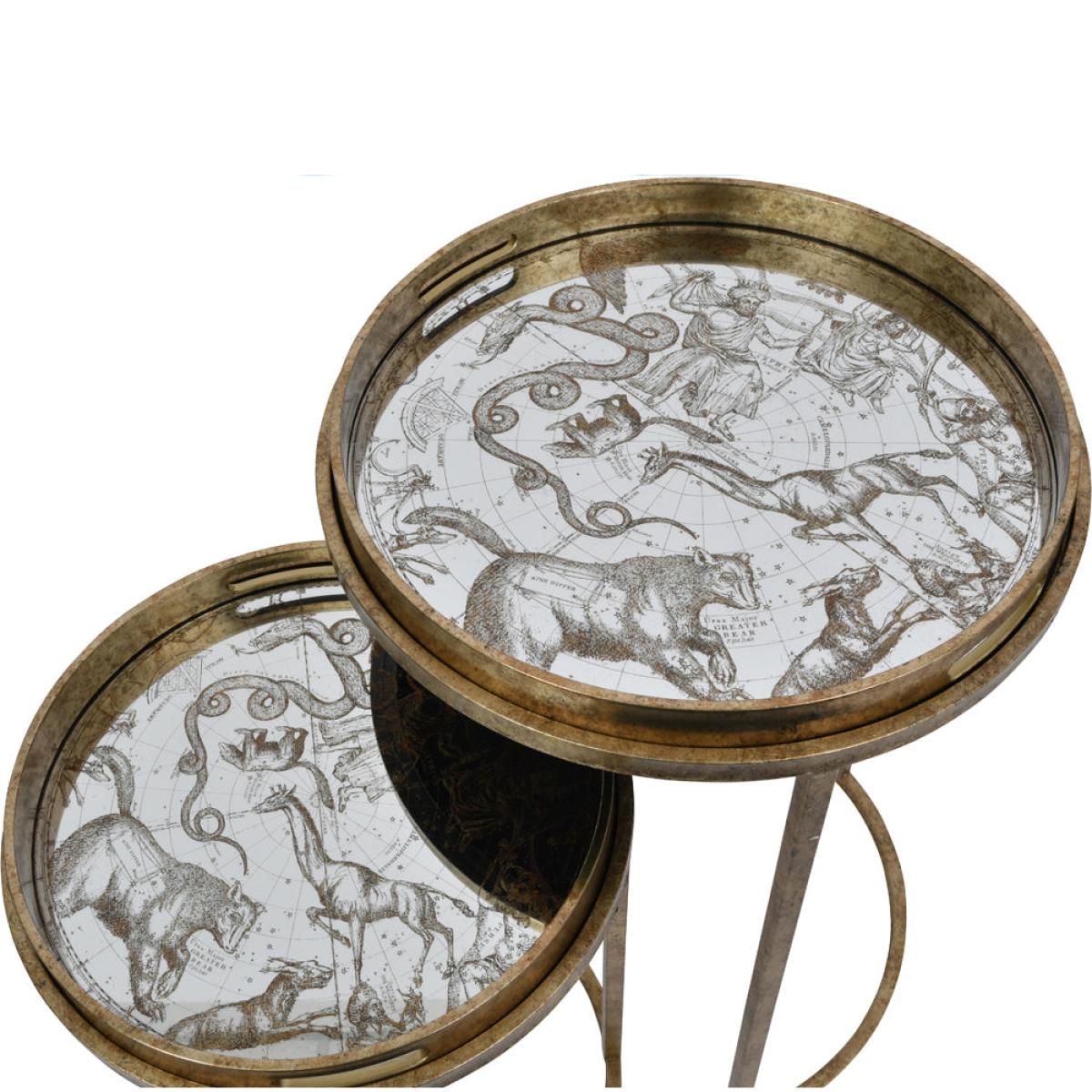 Libra Constellation Map Set Of Two Side Tables – image 4