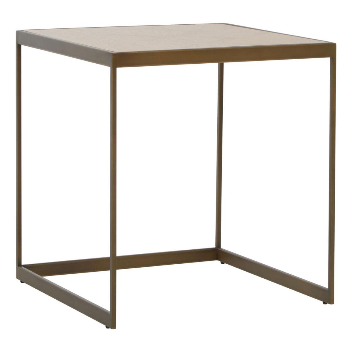 Olivia's Grayson Large End Table in Oak & Brushed Brass – image 2