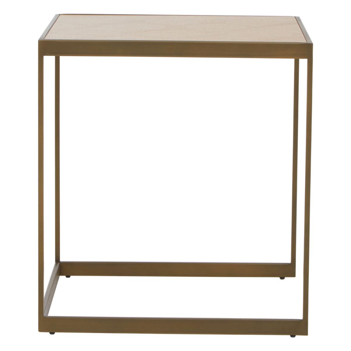Olivia's Grayson Large End Table in Oak & Brushed Brass – image 3