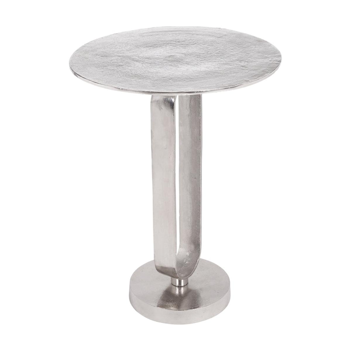 Olivia's Zante Shiny Metal Table in silver – image 3