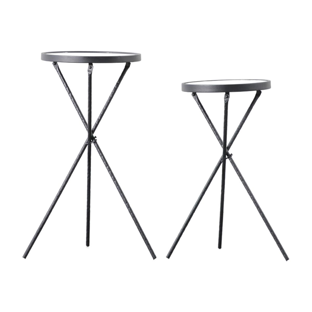 Gallery Interiors Set of 2 Serena Sidetable Black – image 1