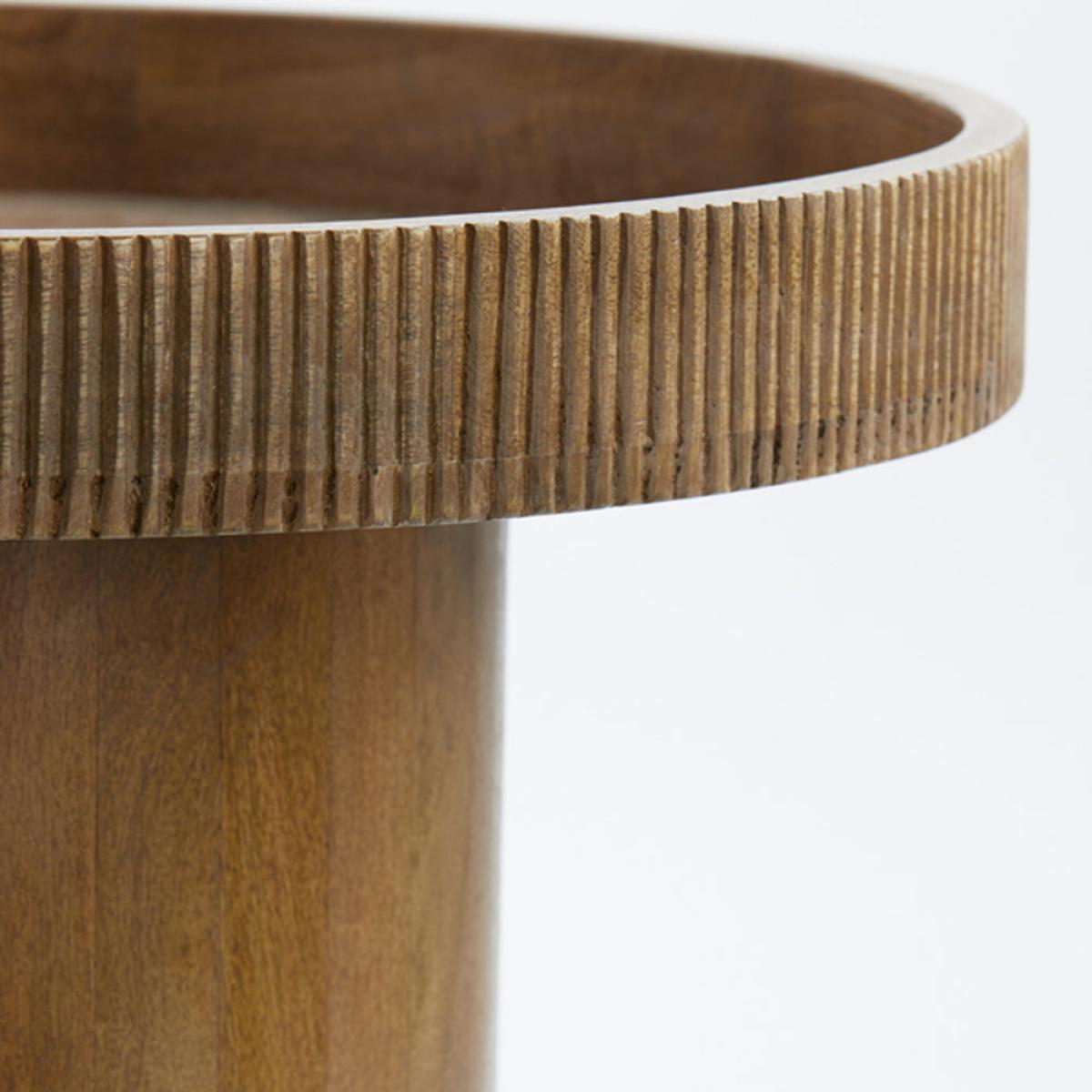 Light & Living Kalomo Dark Brown Wood Side Table – image 3