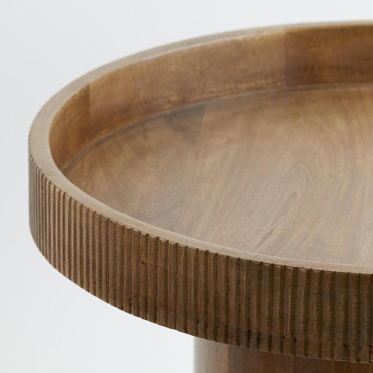 Light & Living Kalomo Dark Brown Wood Side Table – image 4