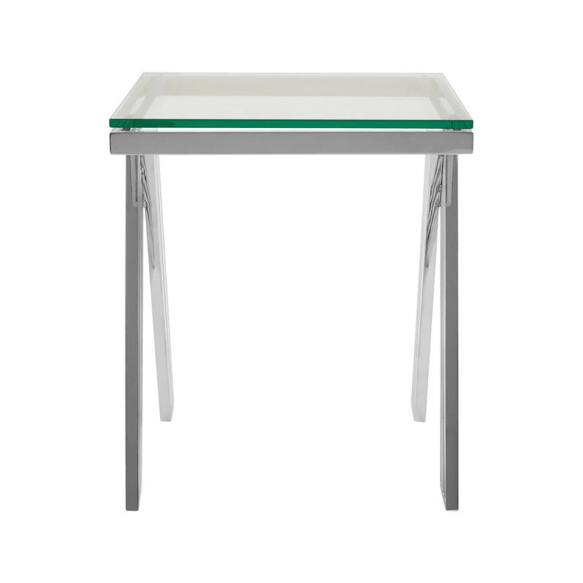 Olivia's Pipe Silver Side Table – image 2