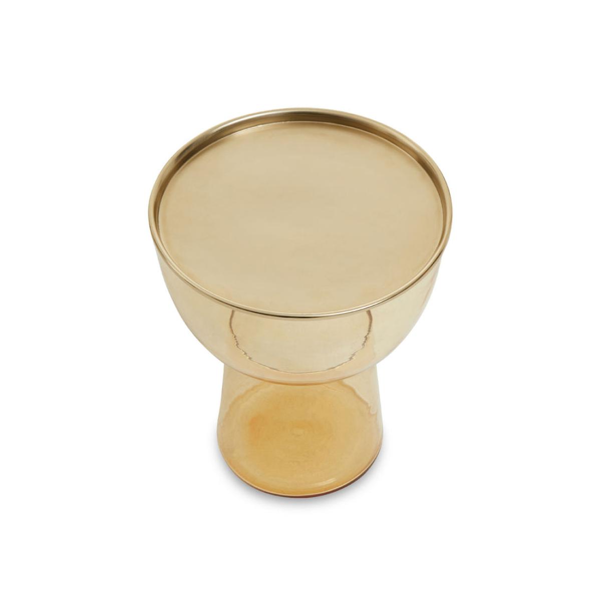 Olivia's Madison Side Table in Gold & Amber – image 2