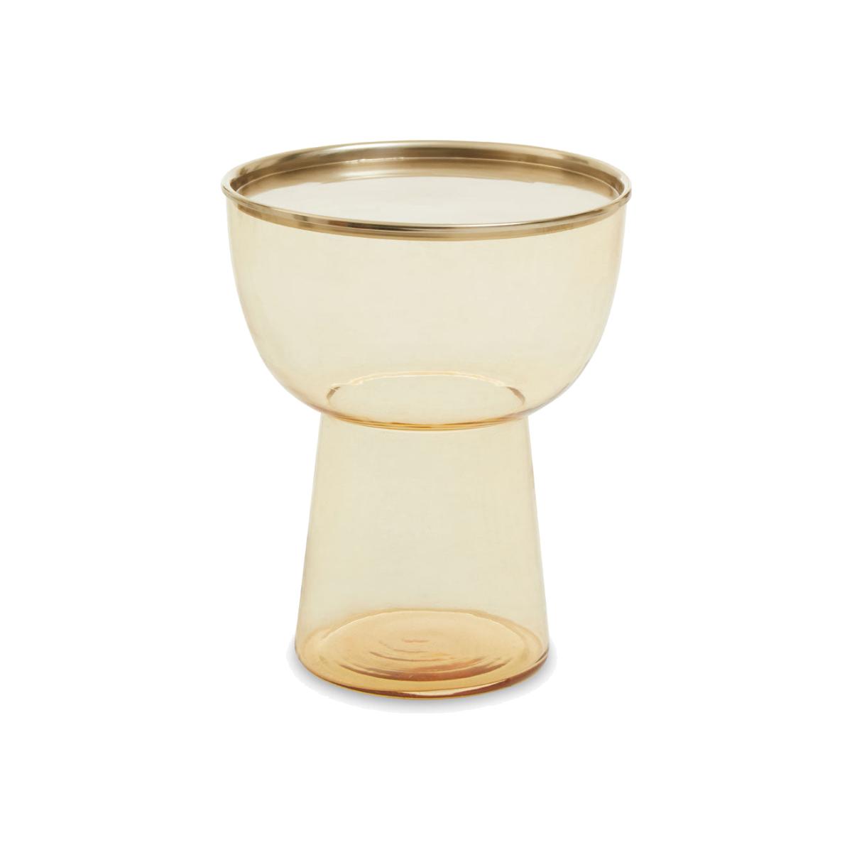 Olivia's Madison Side Table in Gold & Amber – image 1
