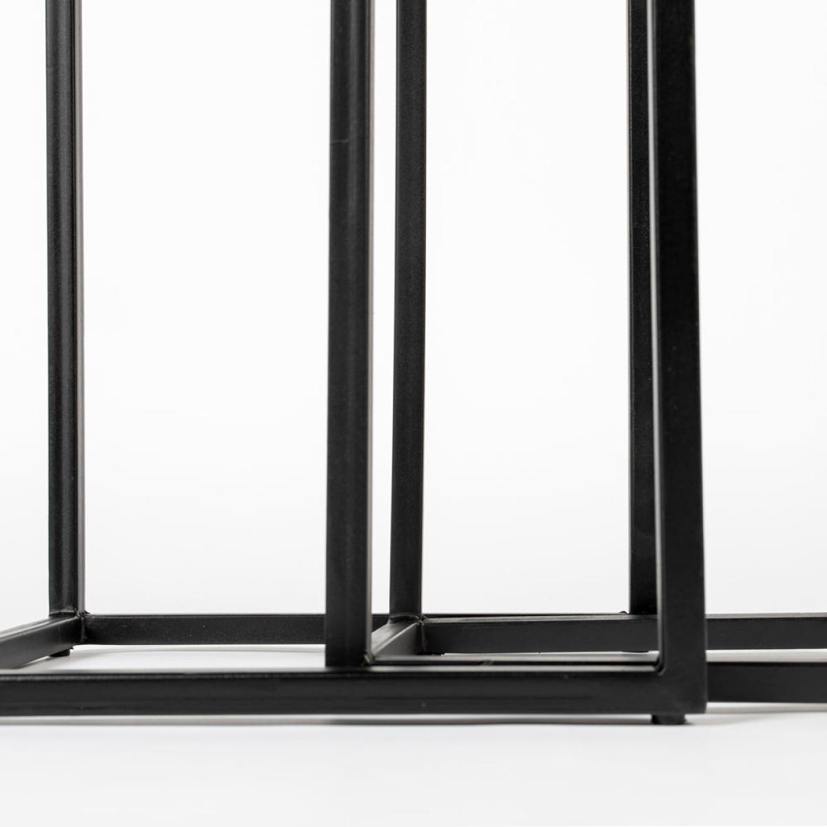 Olivia's Nordic Living Collection Set of 2 Parkes Side Tables in High Black – image 9