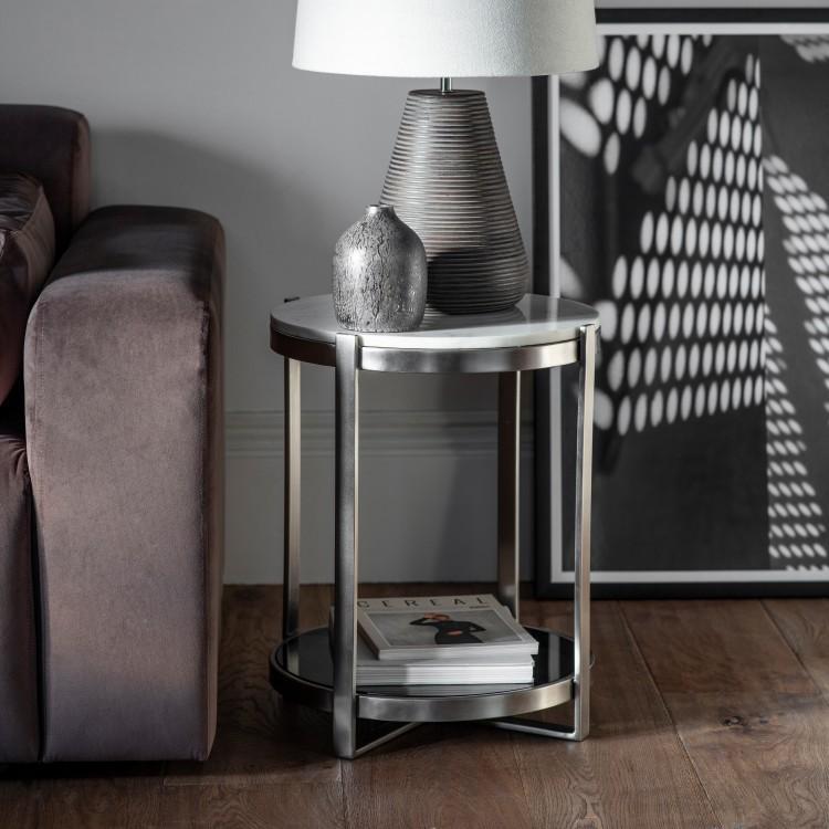 Gallery Direct Watchet Silver Side Table
