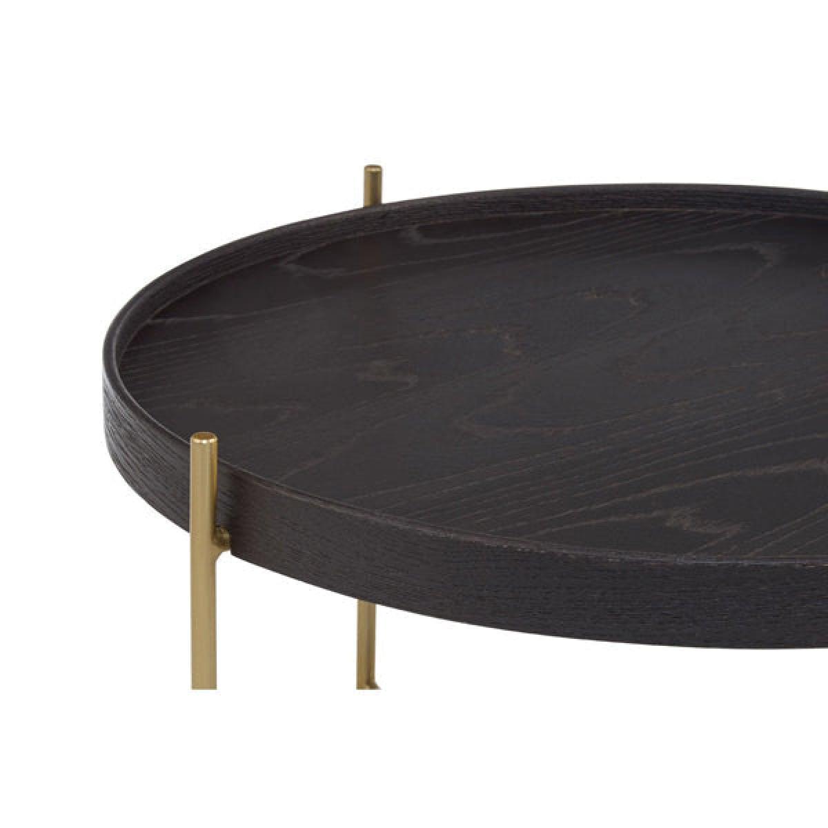 Olivia's Lou Side Table Black Top and Gold Base | Outlet / Short – image 3