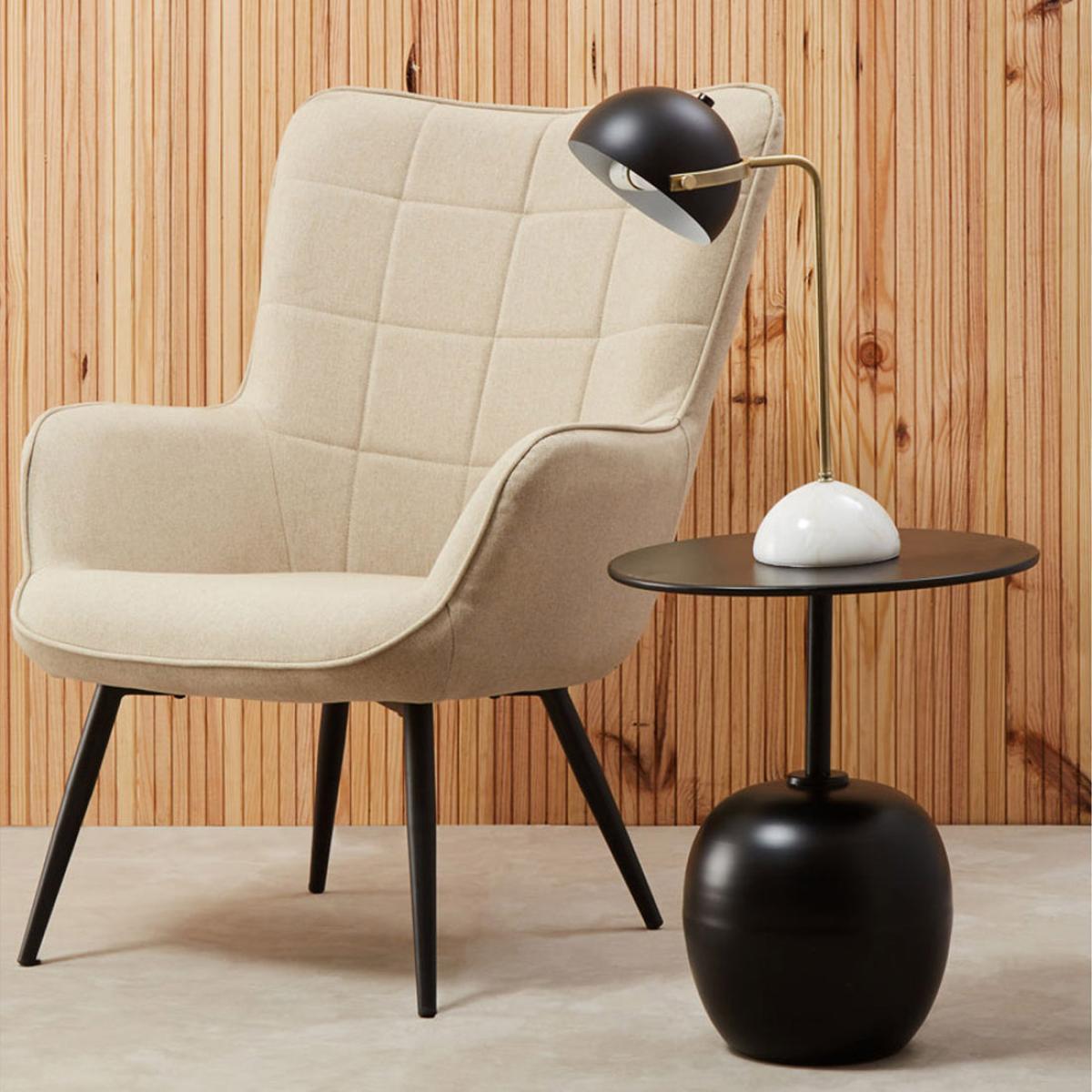 Olivia's Coral Side Table in Matt Black – image 4