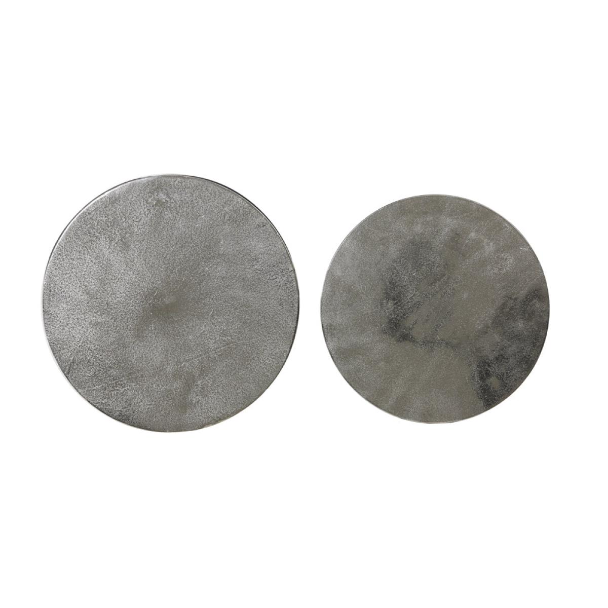 Light & Living Set of 2 Thizas Side Table Nickel And Matt Black | Outlet – image 3