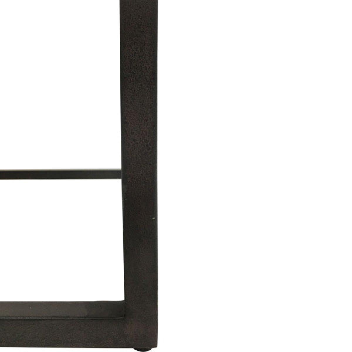 Libra Kirkstone Iron Set Of 2 Side Table Oak Wood Finish – image 3