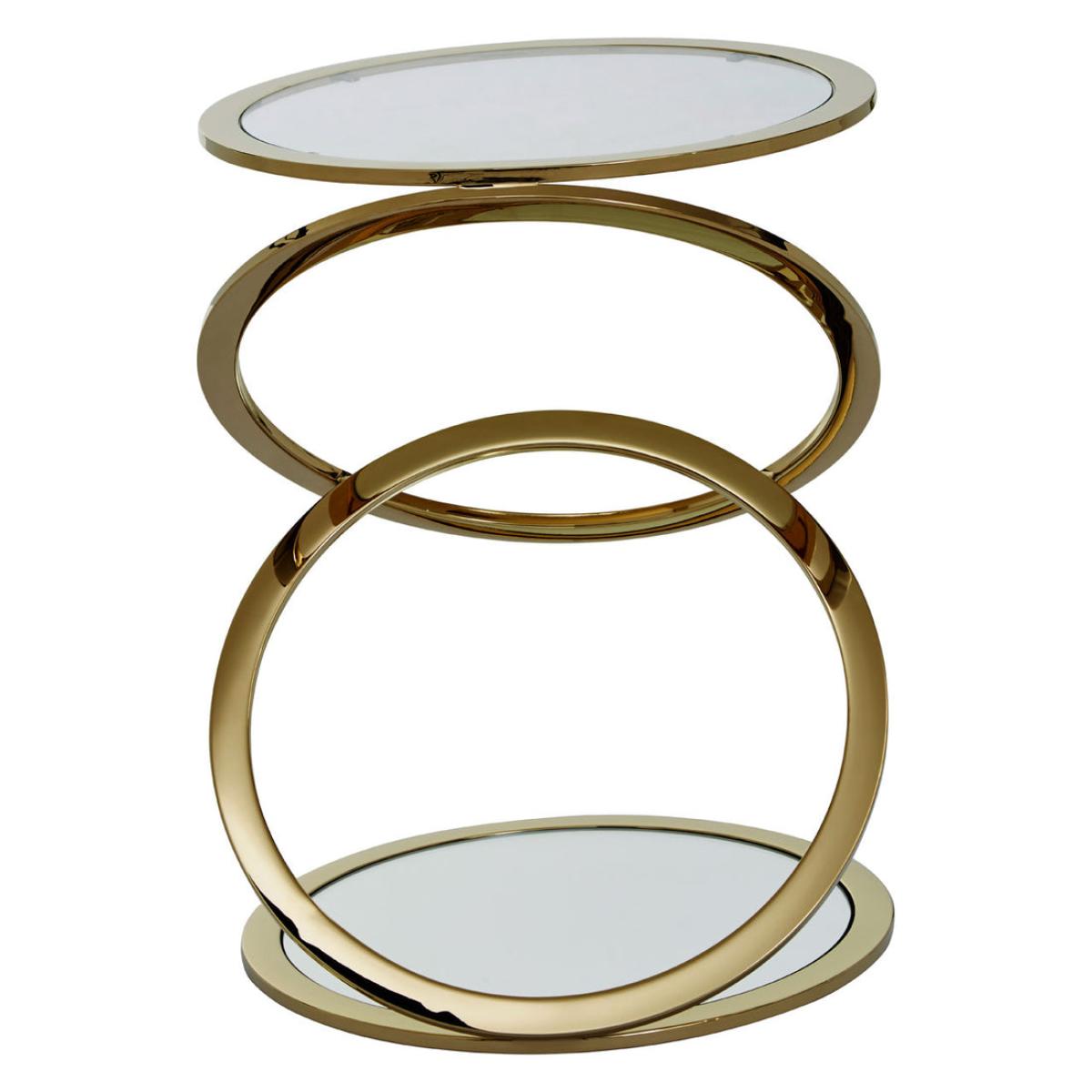 Olivia's Oscar End Table in Gold – image 4