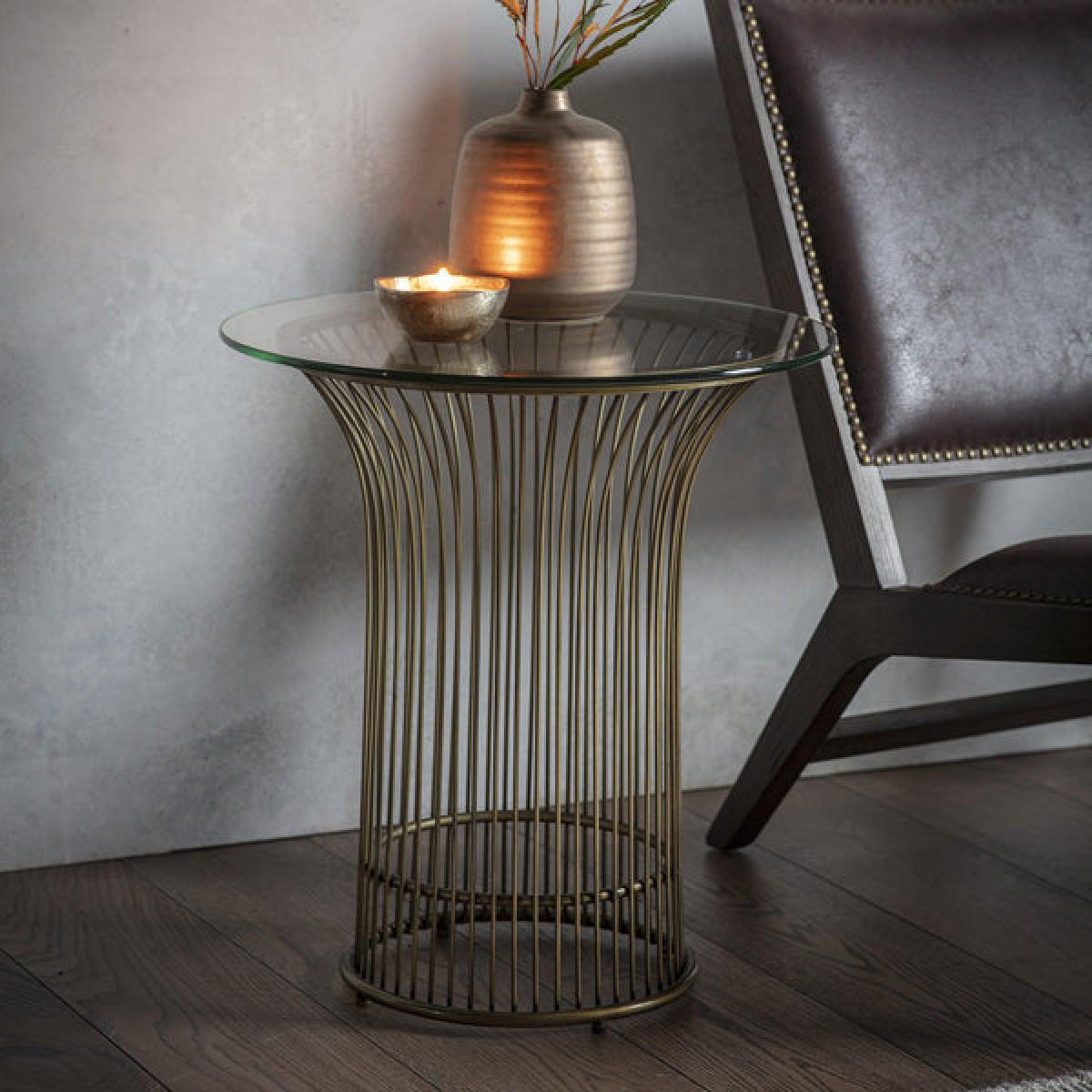 Gallery Direct Zepplin Side Table Bronze – image 2