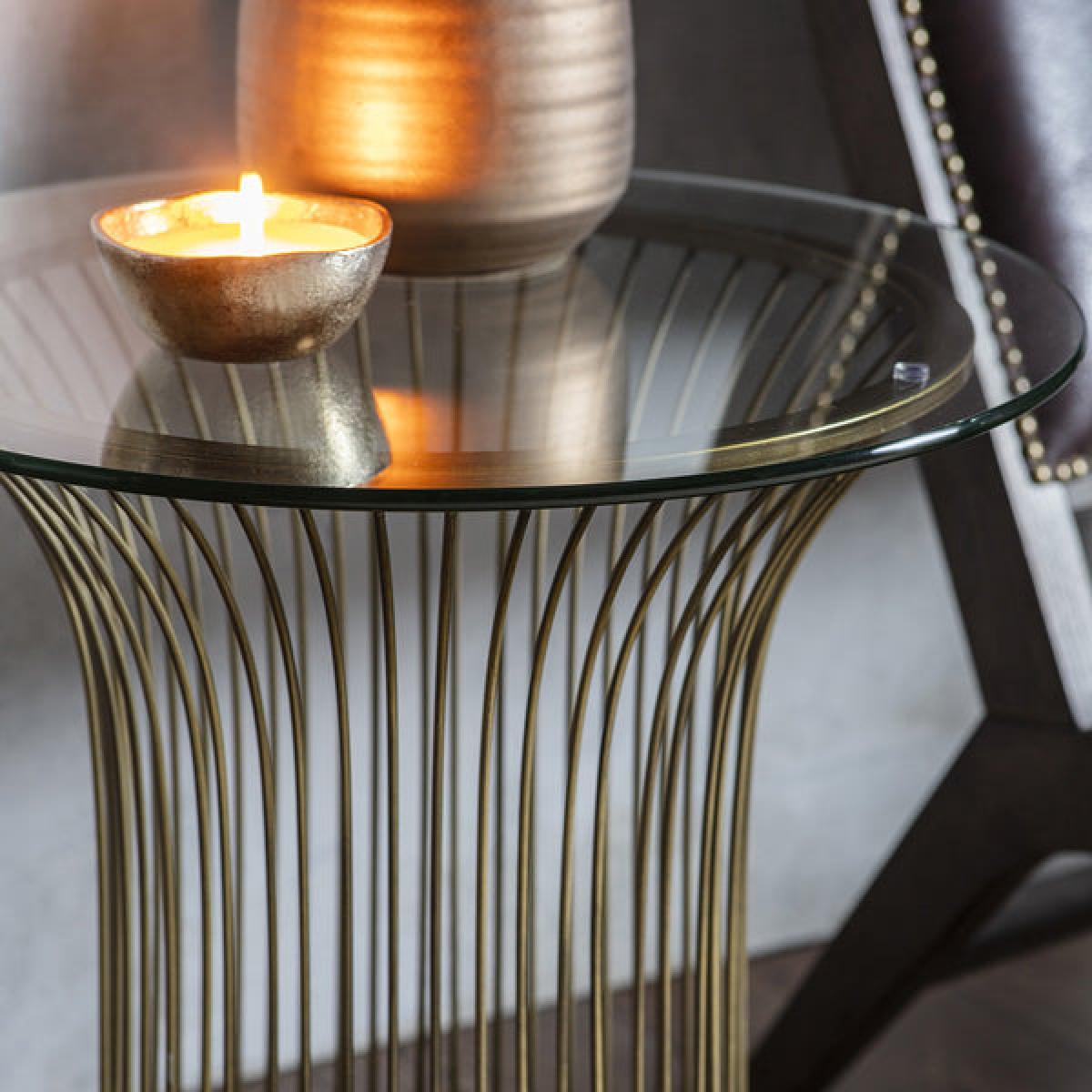 Gallery Direct Zepplin Side Table Bronze – image 3