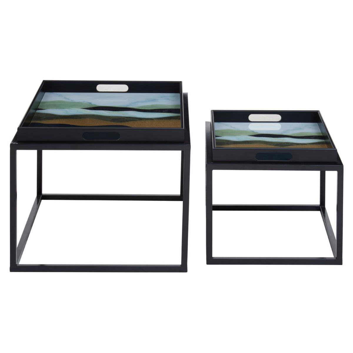 Olivia's Set of 2 Seline Side Tables in Assorted Colours – image 2